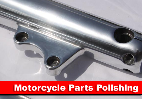 Motorcycle High Polish Finish of Aluminum, Steel, Brass, or any Metal.